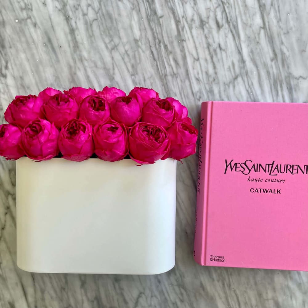 3-Year Lasting Peonies in Stainless Steel - Flowers