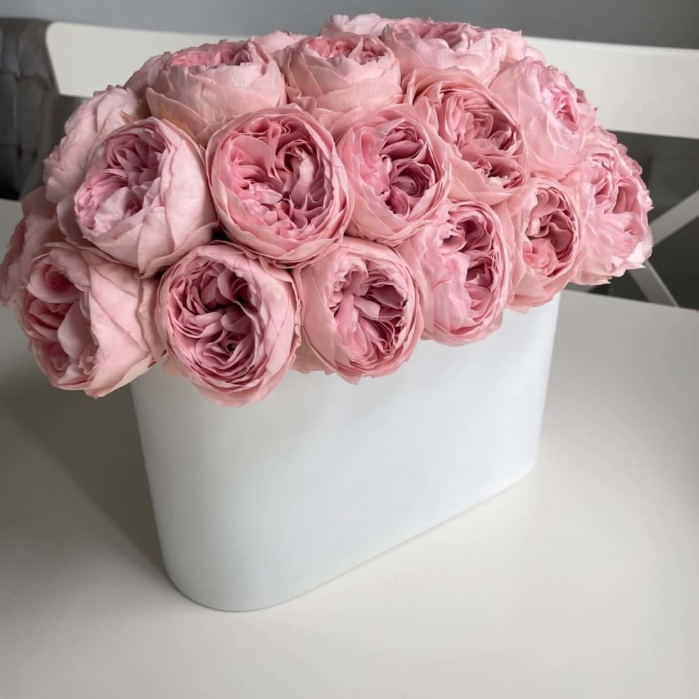 3-Year Lasting Peonies in Stainless Steel - Flowers