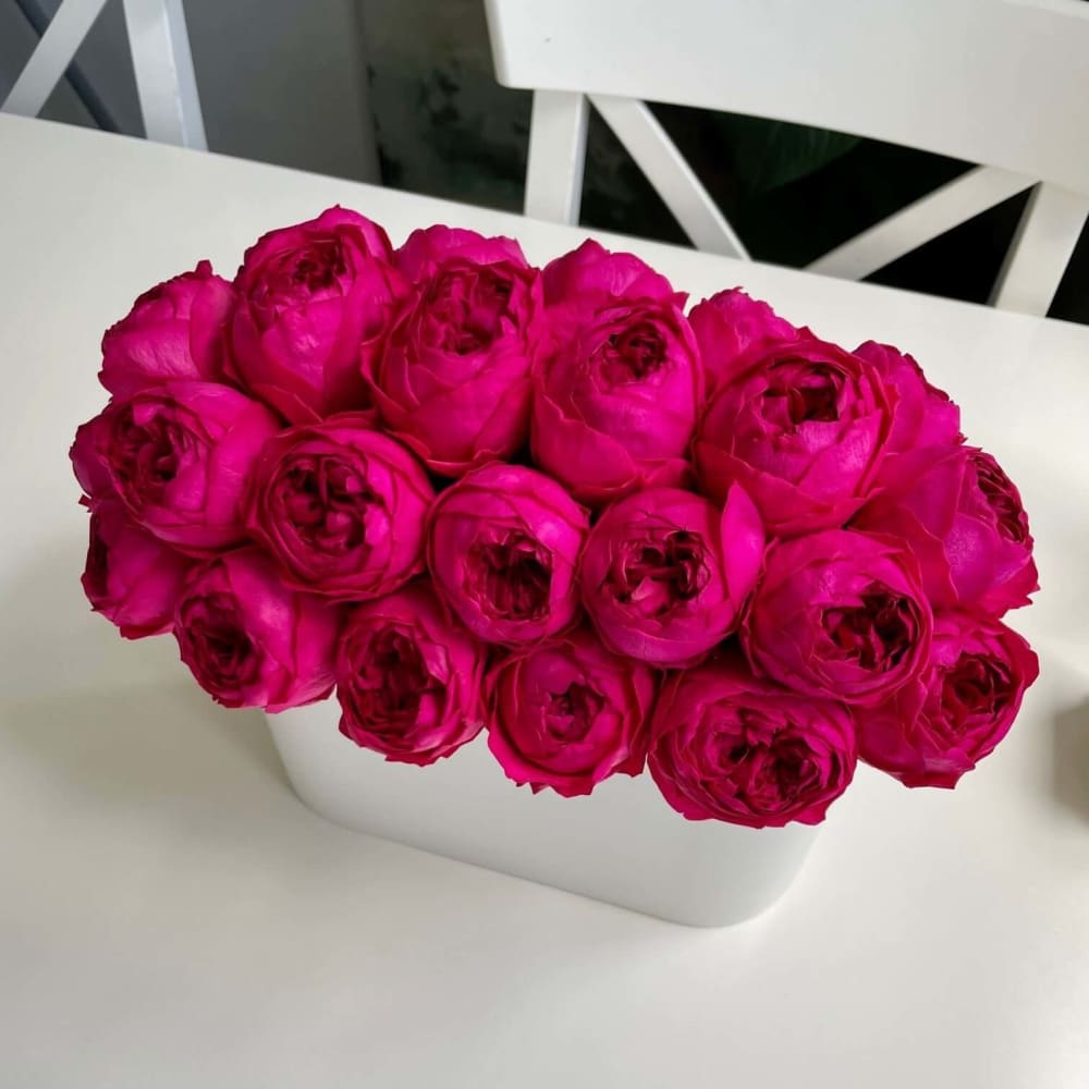 3-Year Lasting Peonies in Stainless Steel - Flowers