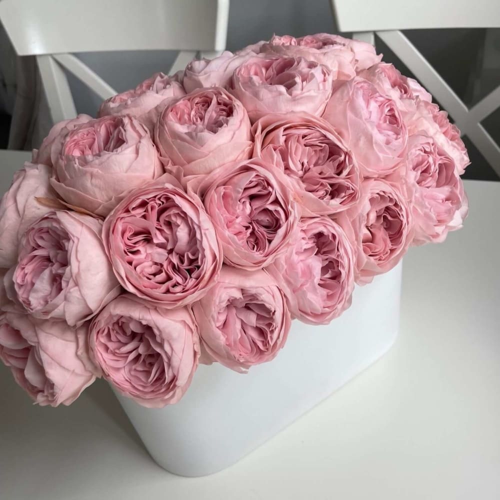 3-Year Lasting Peonies in Stainless Steel - Flowers