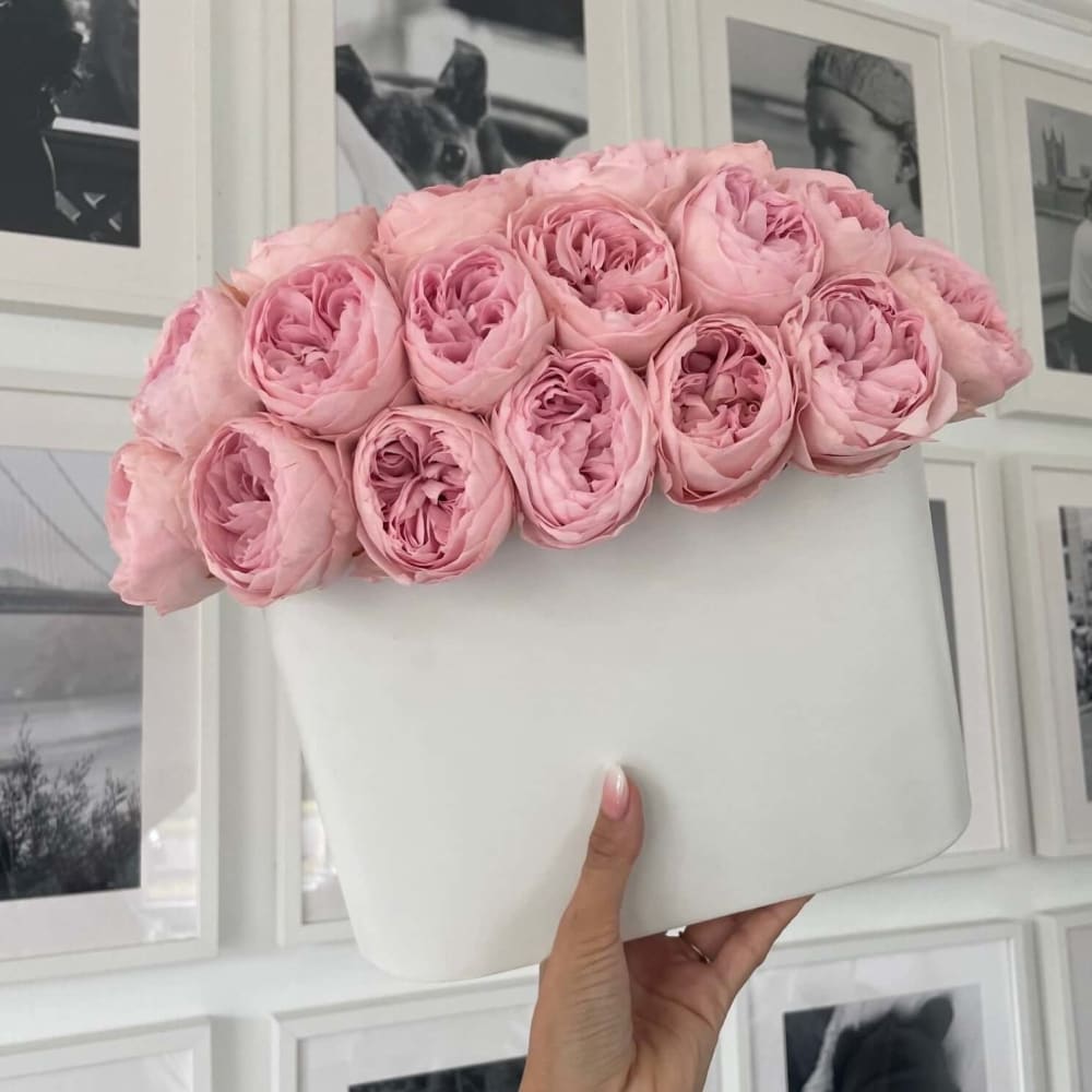 3-Year Lasting Peonies in Stainless Steel - Flowers