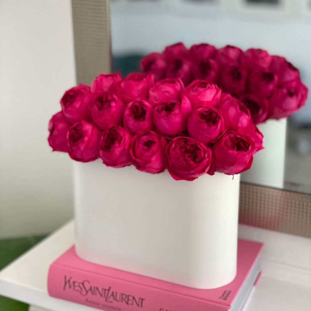 3-Year Lasting Peonies in Stainless Steel - Flowers