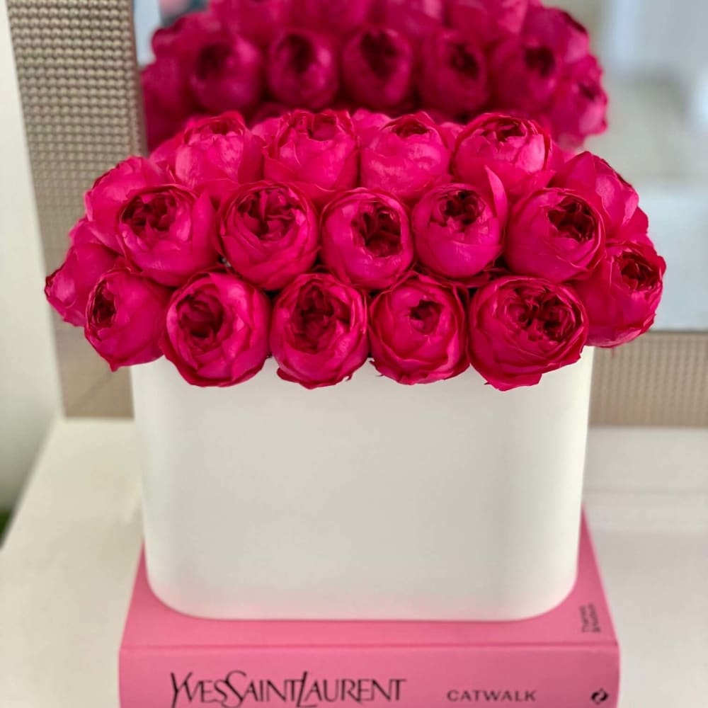 3-Year Lasting Peonies in Stainless Steel - Flowers
