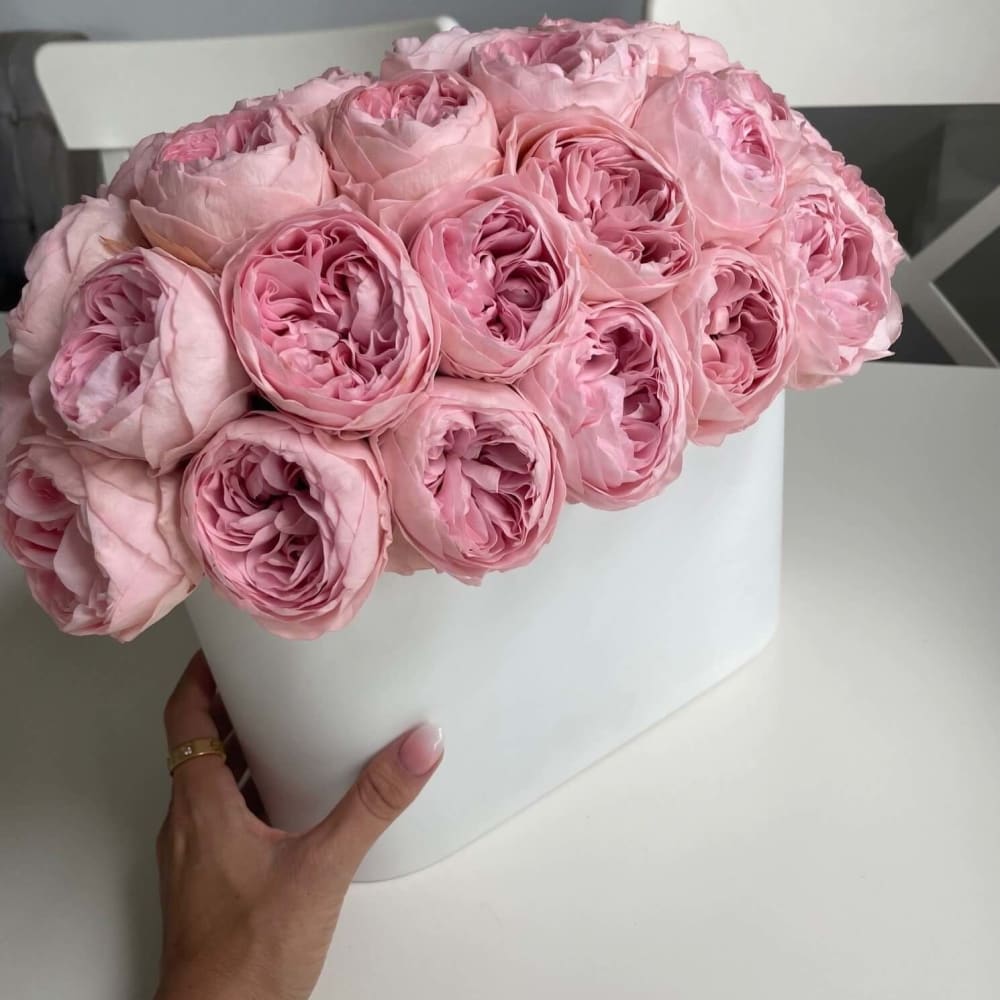 3-Year Lasting Peonies in Stainless Steel - Light Pink -