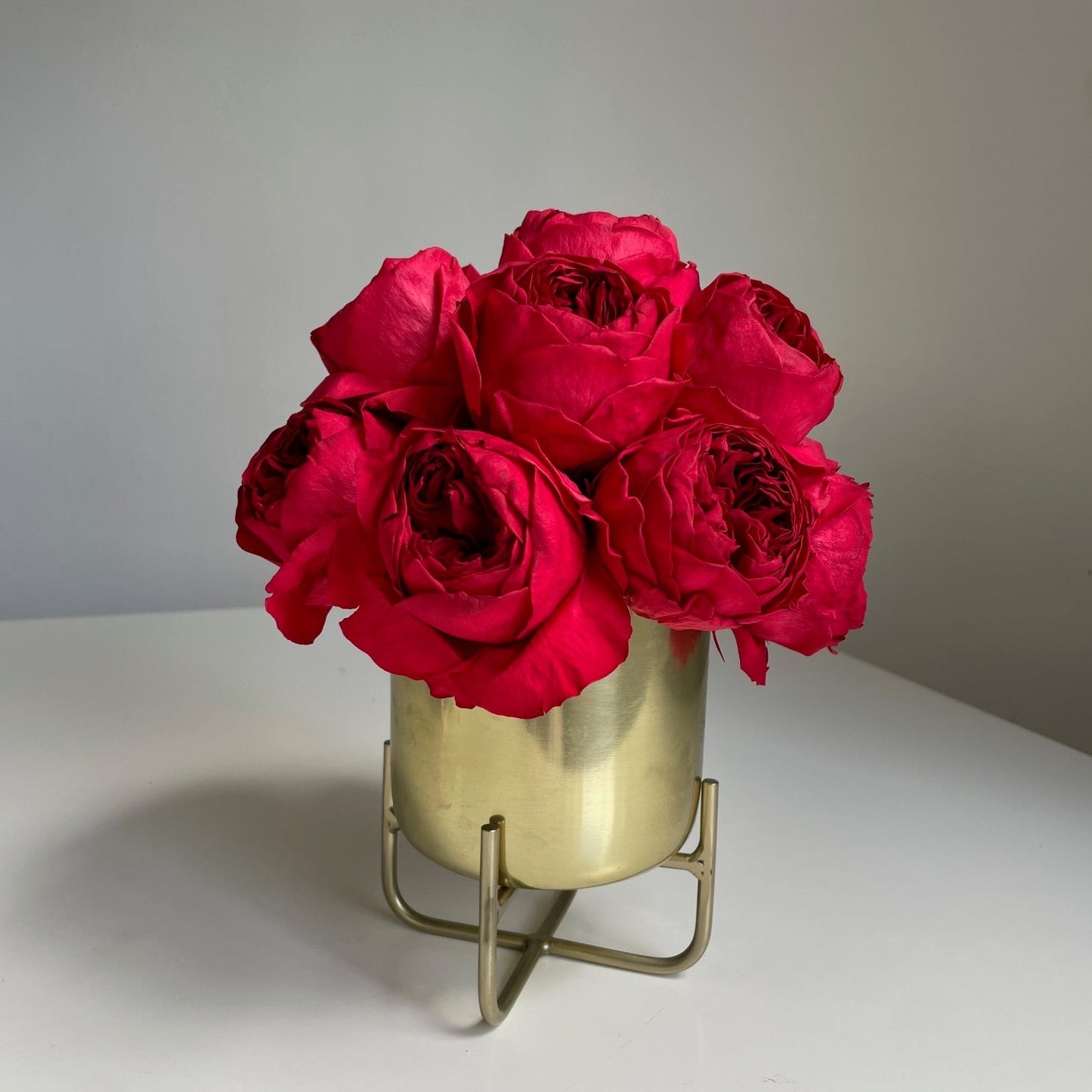 Stainless Steel Pot Everlasting Peonies