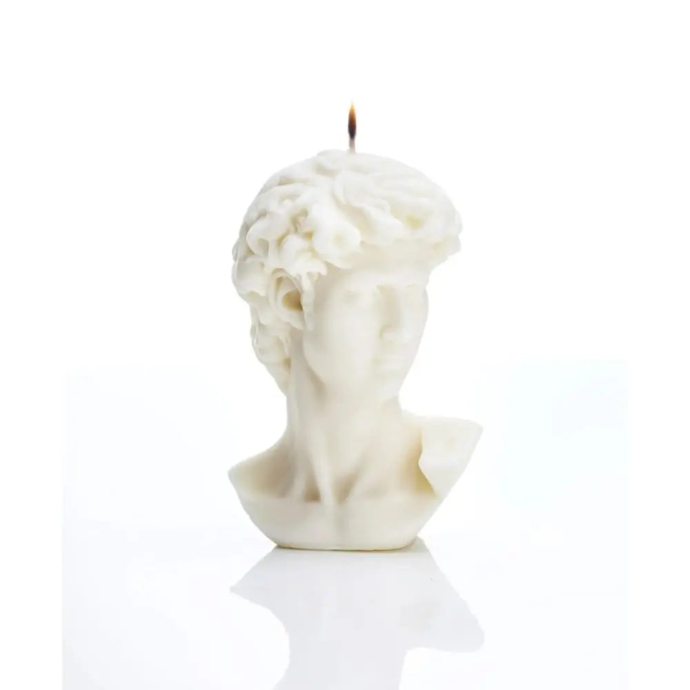 CANDLE: Small King David Bust - Fleur Du Luxe