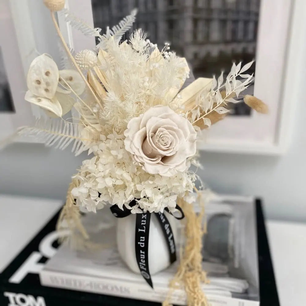 DRIED FLOWERS: Mini Mix & Vase - Fleur Du Luxe