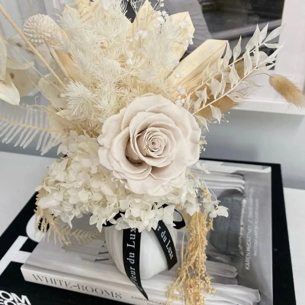 DRIED FLOWERS: Mini Mix & Vase - Fleur Du Luxe