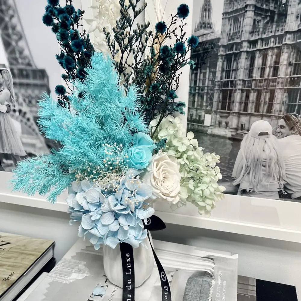 DRIED FLOWERS: Mini Mix & Vase - Fleur Du Luxe