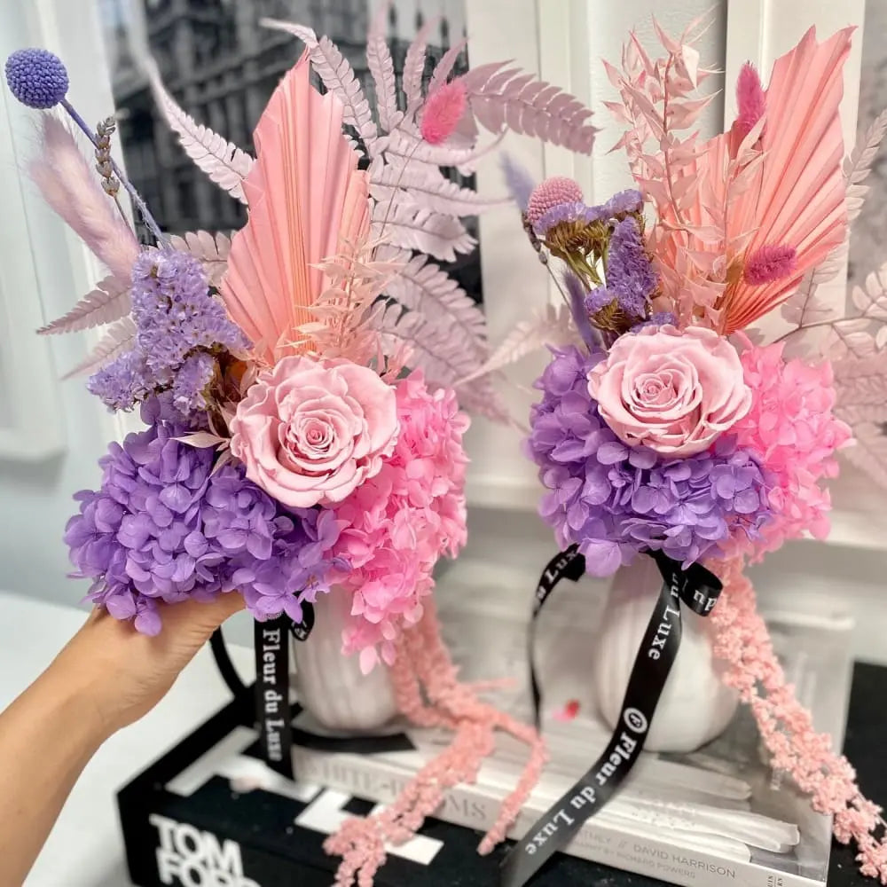 DRIED FLOWERS: Mini Mix & Vase - Fleur Du Luxe