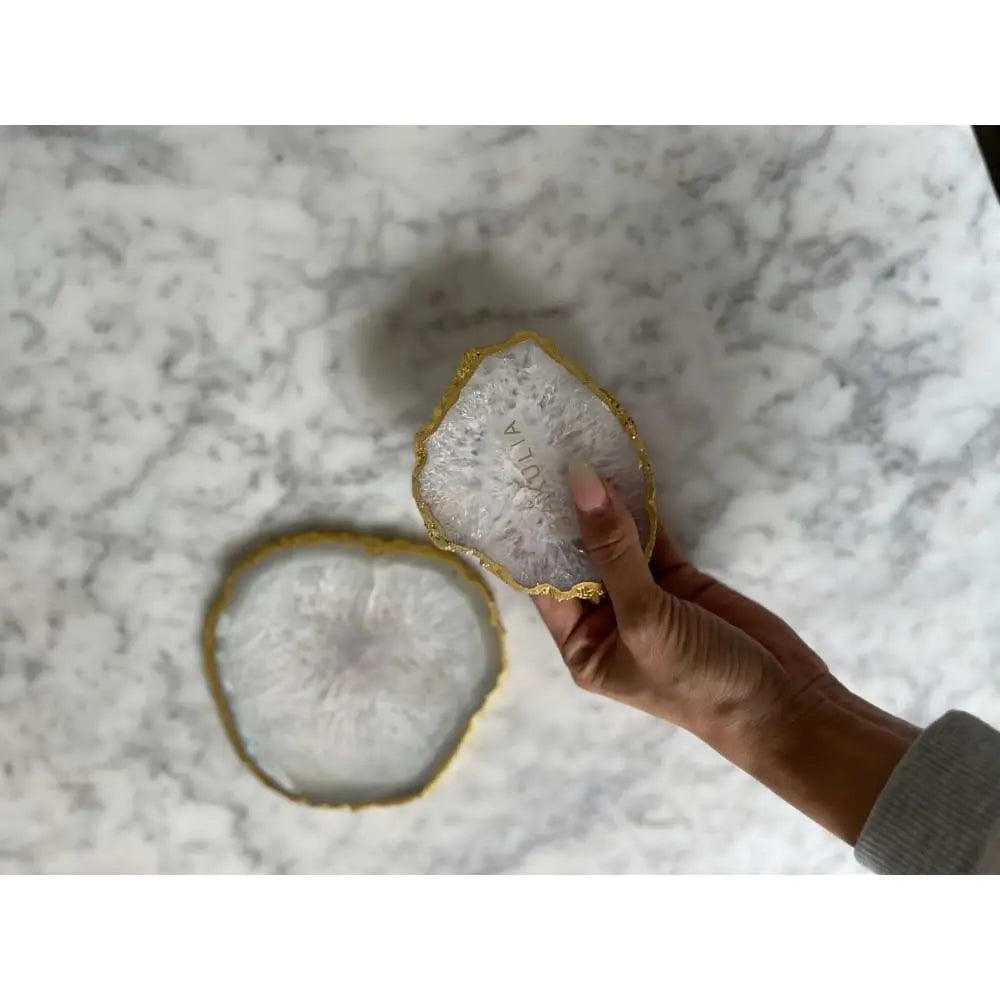 HOME: Personalised Quartz Coaster - Fleur Du Luxe