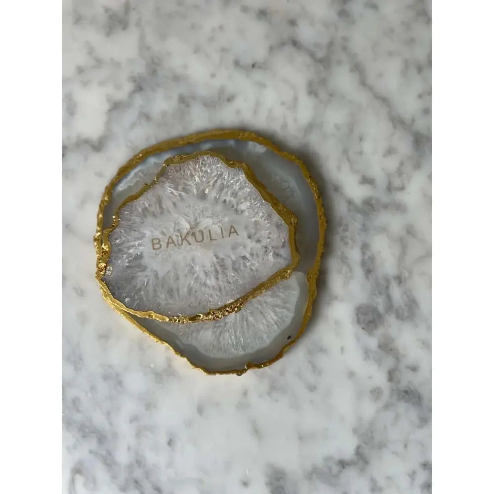 HOME: Personalised Quartz Coaster - Fleur Du Luxe