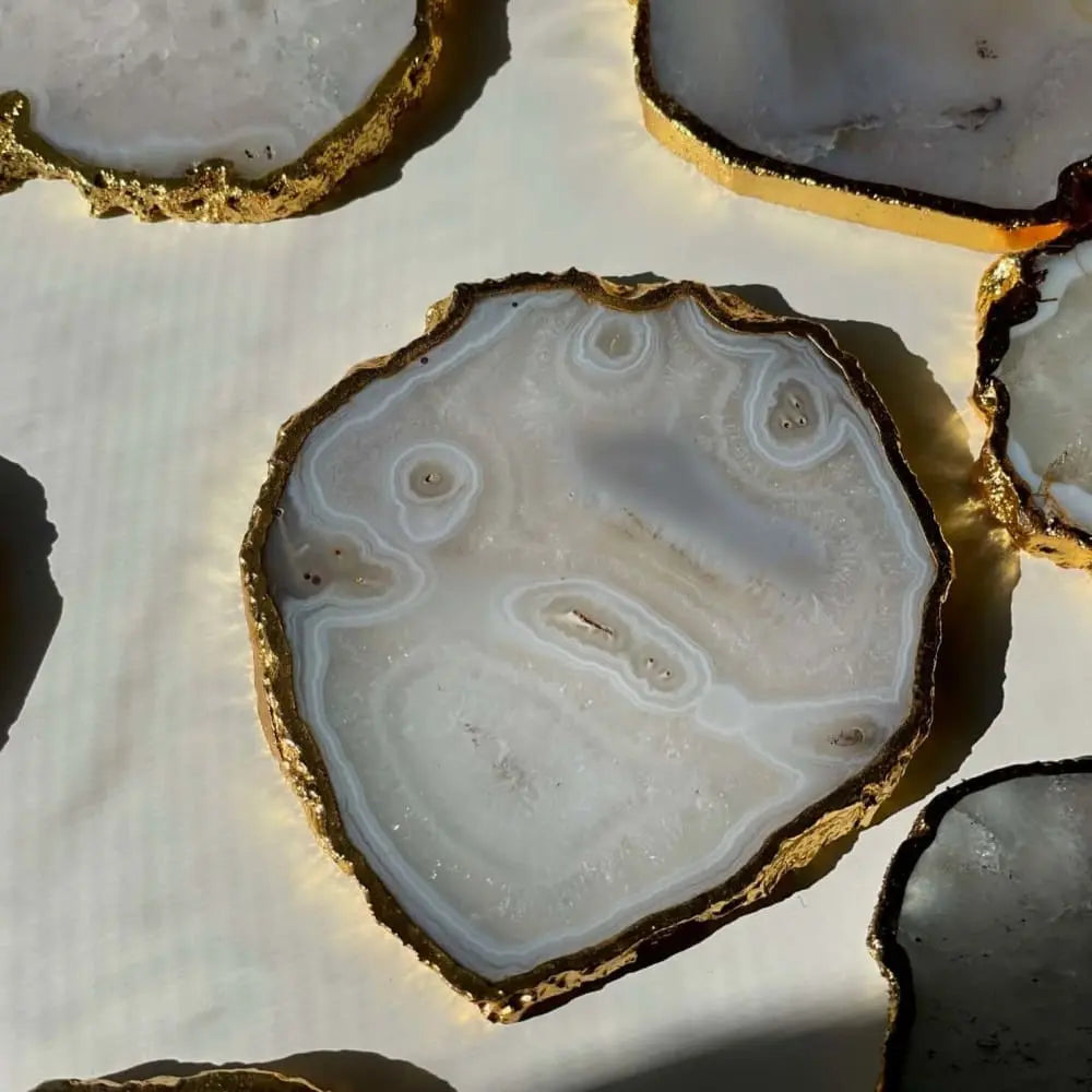 HOME: Personalised Quartz Coaster - Fleur Du Luxe