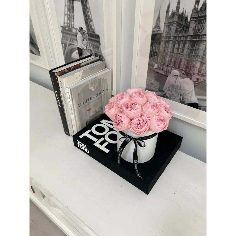 STAINLESS STEEL POT: Pale Pink Peonies - Fleur Du Luxe