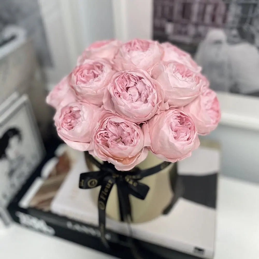 STAINLESS STEEL POT: Pale Pink Peonies - Fleur Du Luxe