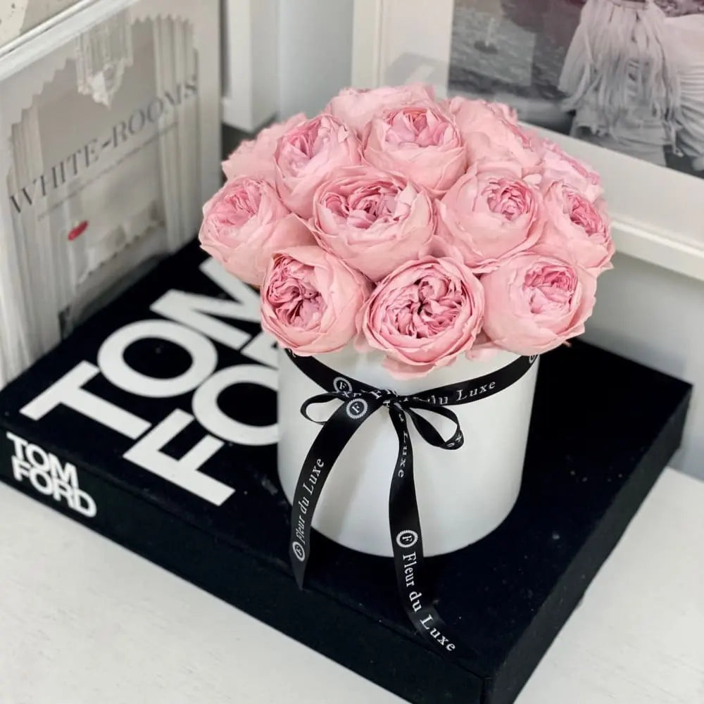 STAINLESS STEEL POT: Pale Pink Peonies - Fleur Du Luxe