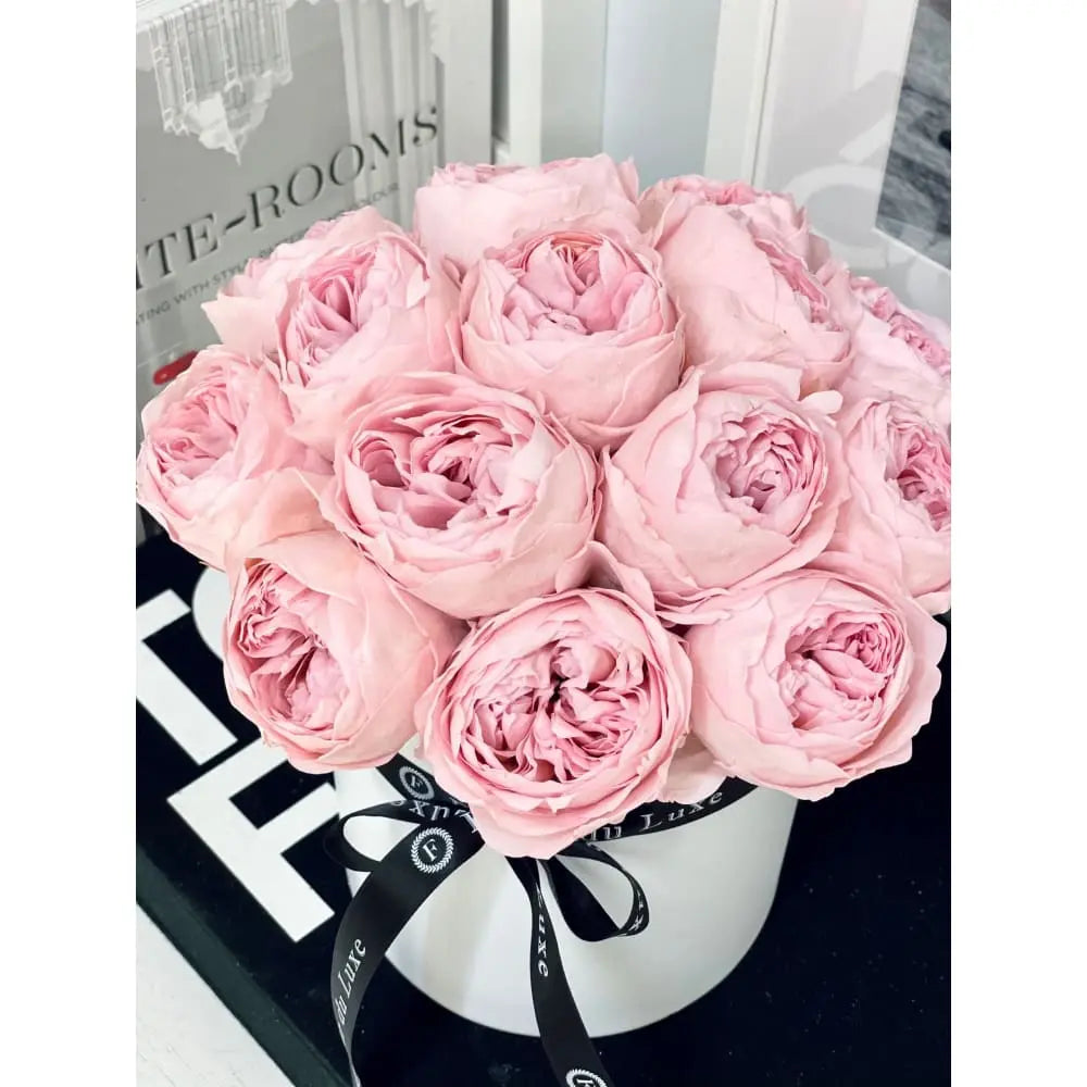 STAINLESS STEEL POT: Pale Pink Peonies - Fleur Du Luxe