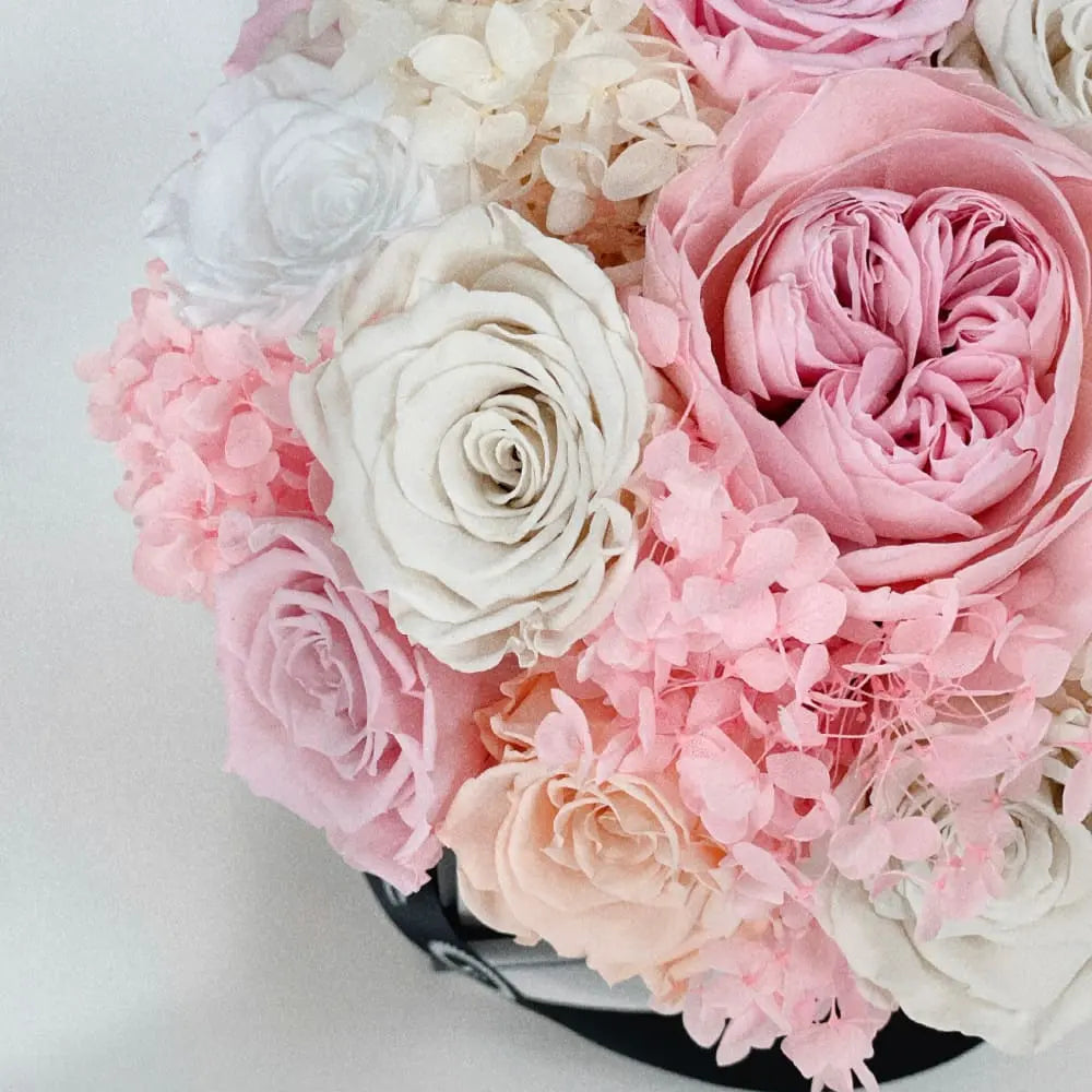 Summer Garden Square Box Hydrangea Rose - Fleur Du Luxe