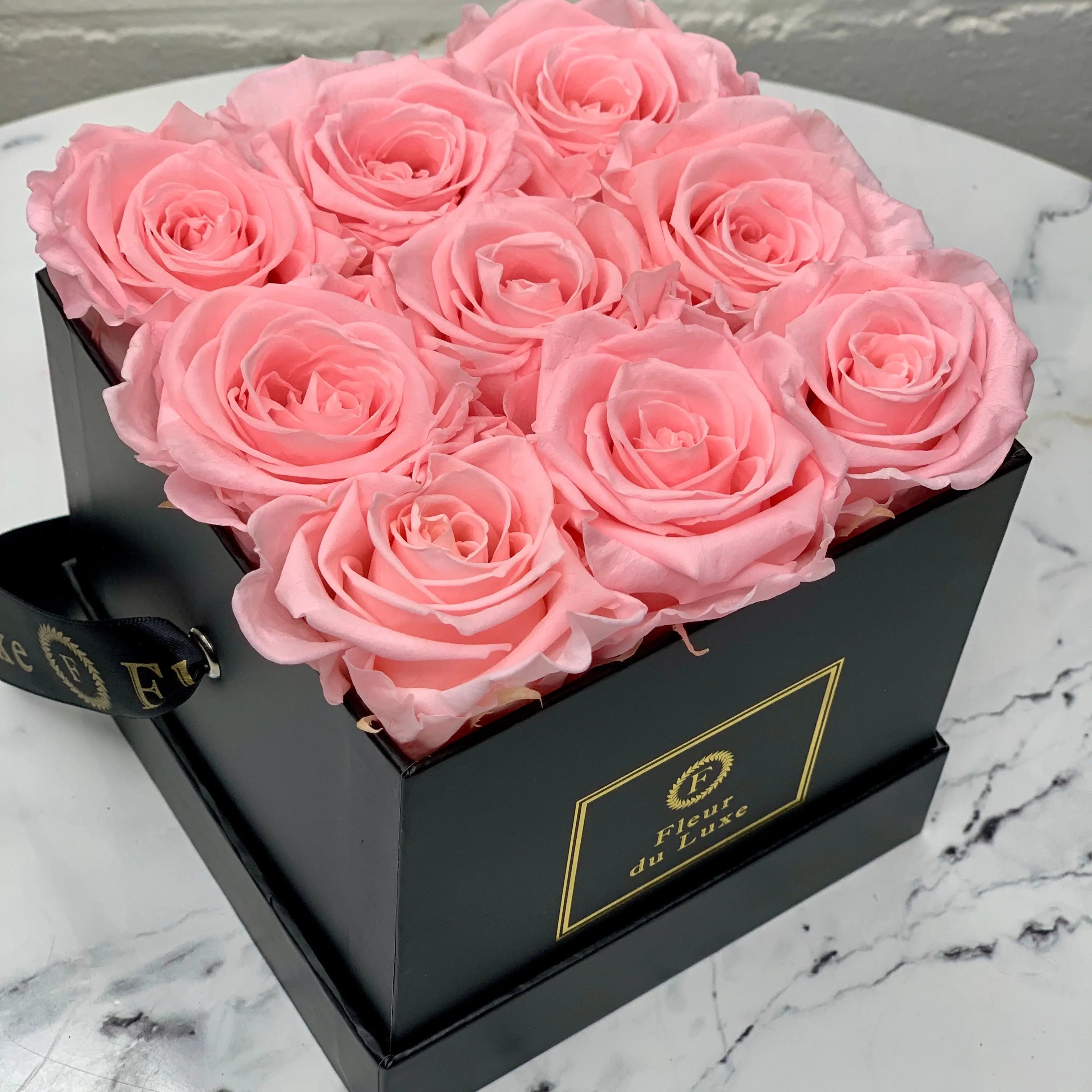 SQUARE BOX : Signature Roses Wine Fleur Du Luxe