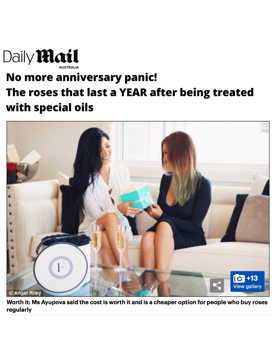 Bakulia founder of Fleur du Luxe in Daily Mail