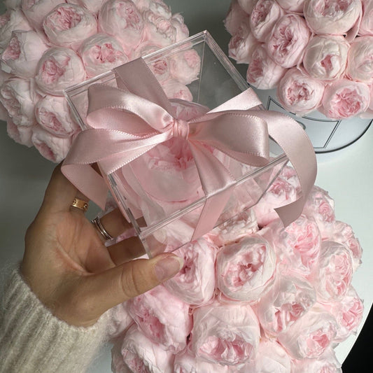 ACRYLIC BOX : Pink Peony - Fleur Du Luxe