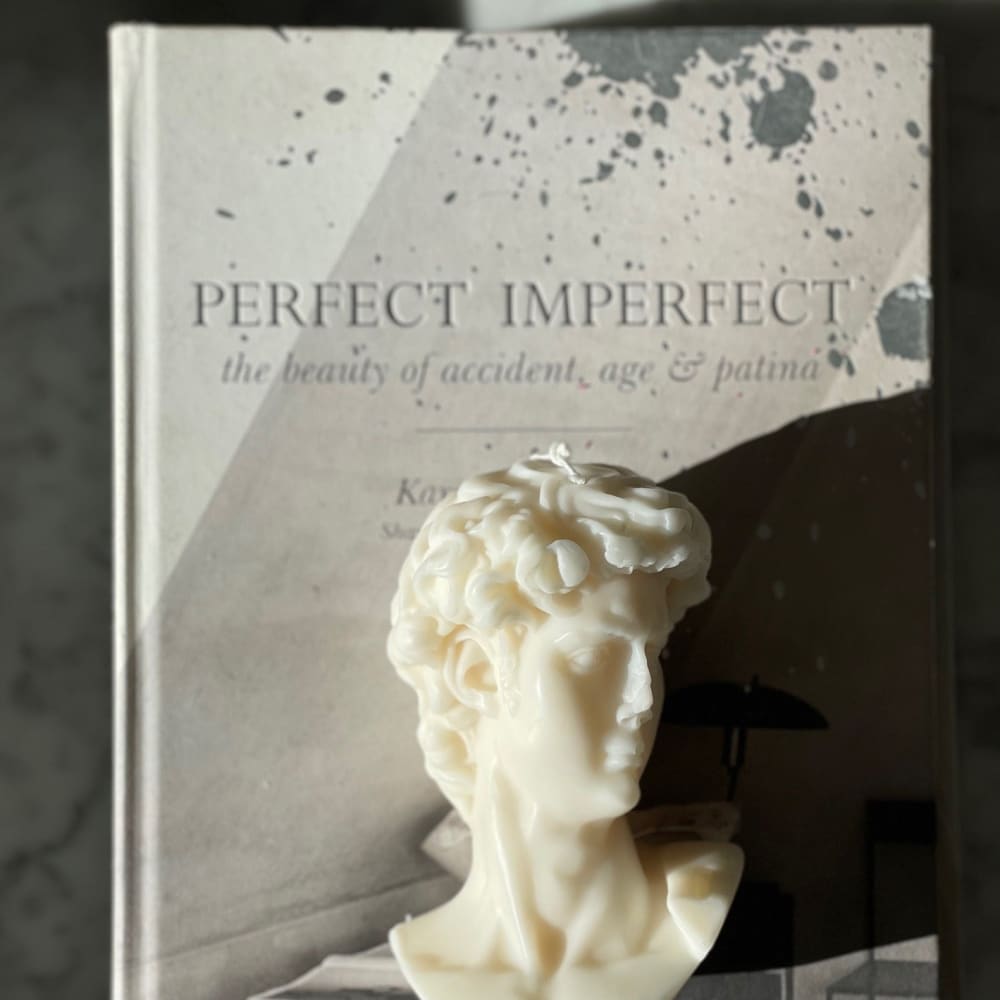 CANDLE: Small King David Bust - Fleur Du Luxe