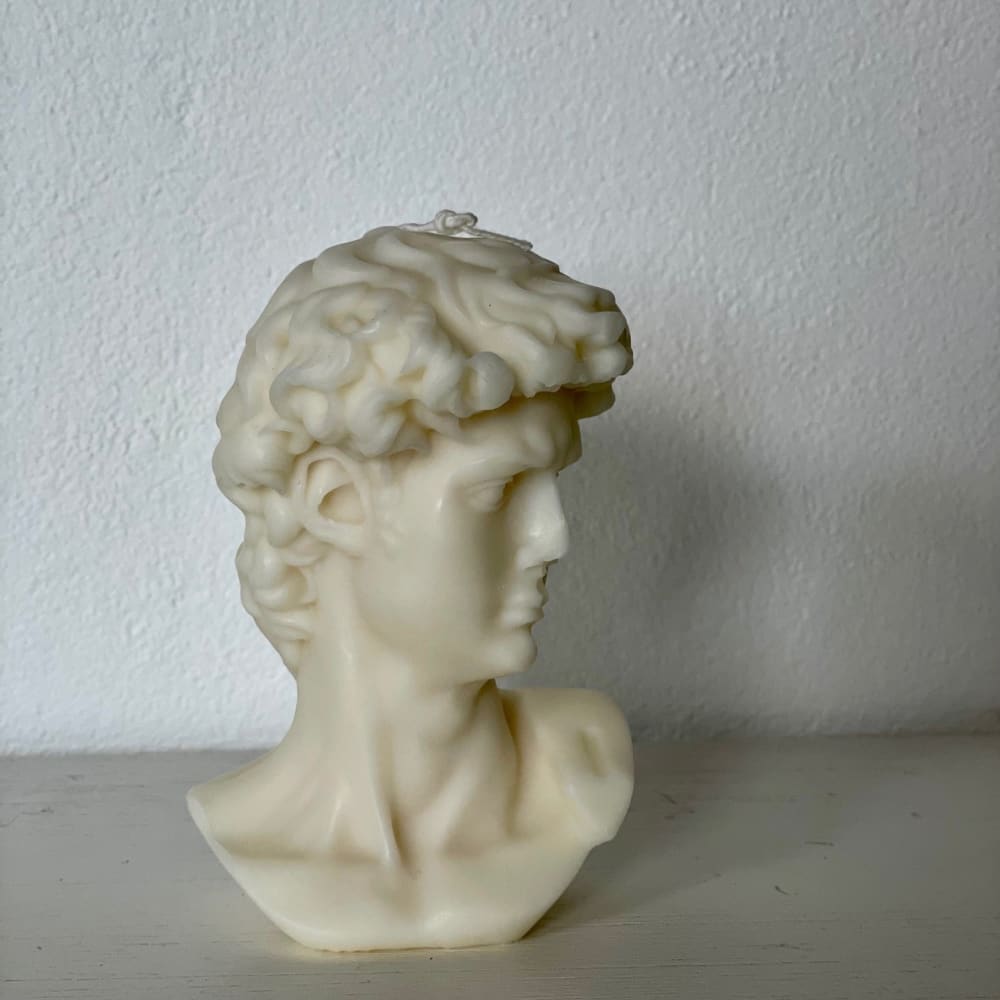 CANDLE: Small King David Bust - Fleur Du Luxe
