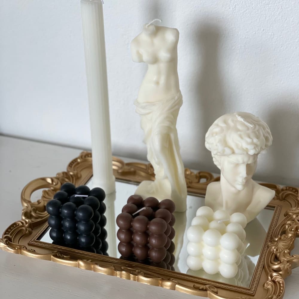 CANDLE: Small King David Bust - Fleur Du Luxe