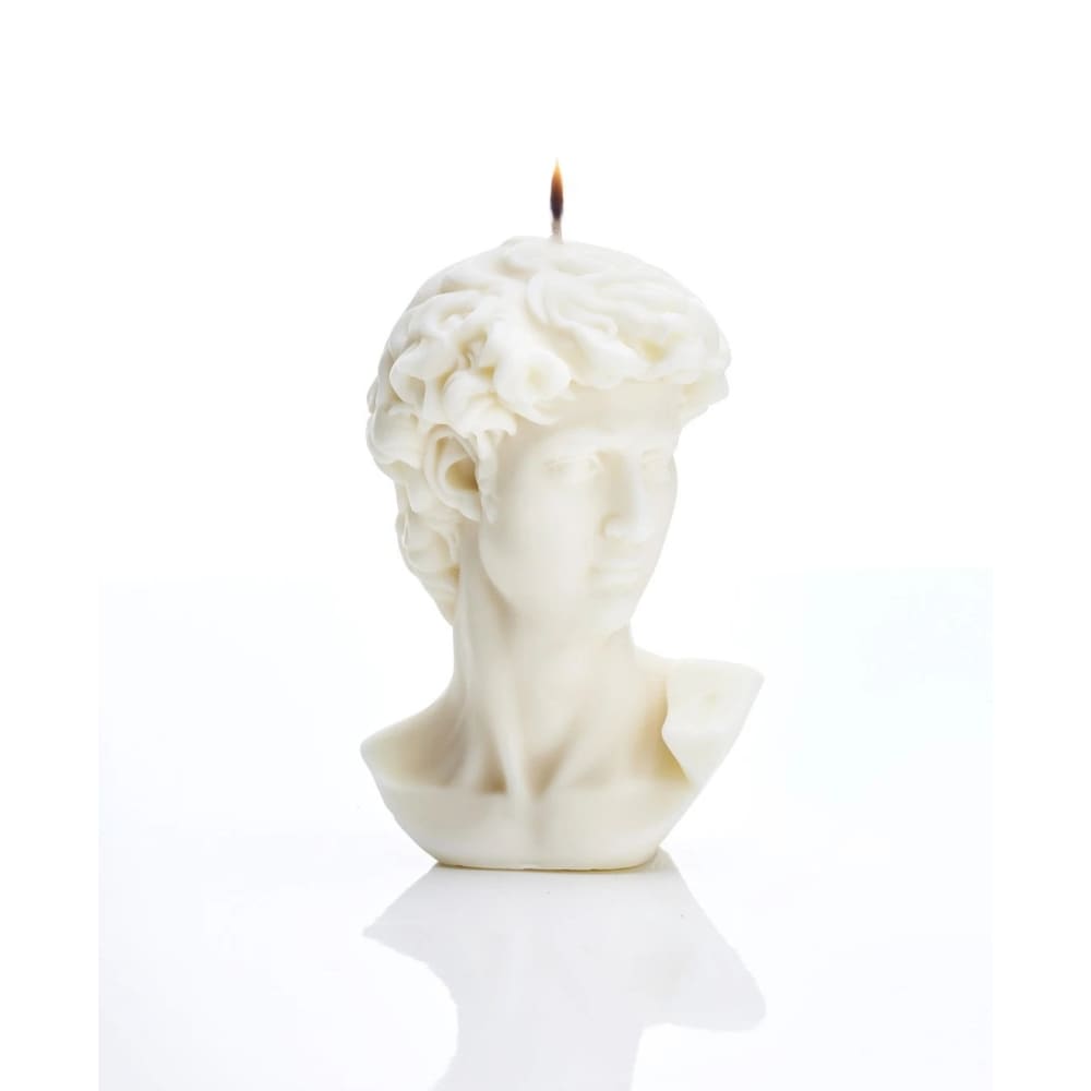 CANDLE: Small King David Bust - Fleur Du Luxe