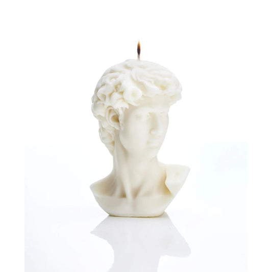 CANDLE: Small King David Bust - Fleur Du Luxe