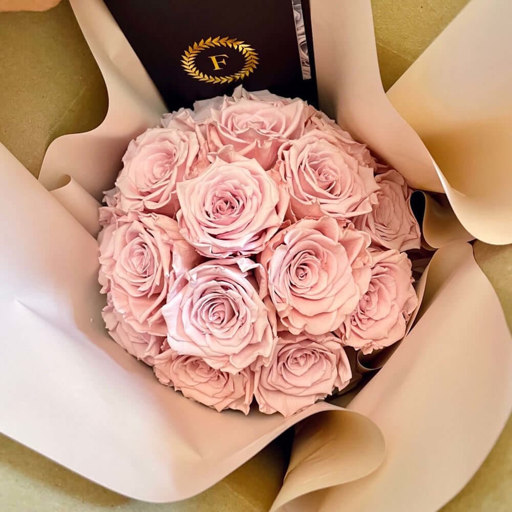 CEMENT POT: Everlasting Roses - Fleur Du Luxe