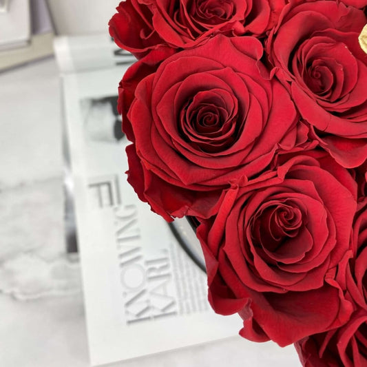 GOLD ROSES : Center Special Round Box - Fleur Du Luxe