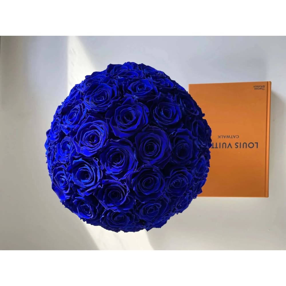Grand gesture of 50 red roses - Blue / Black - Flowers