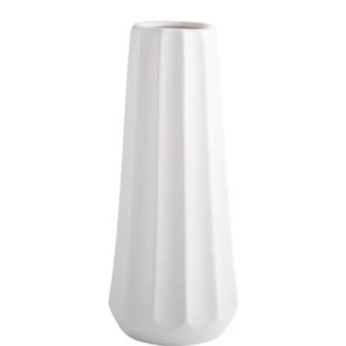 HOME: Ceramic Vase - White - Homewares