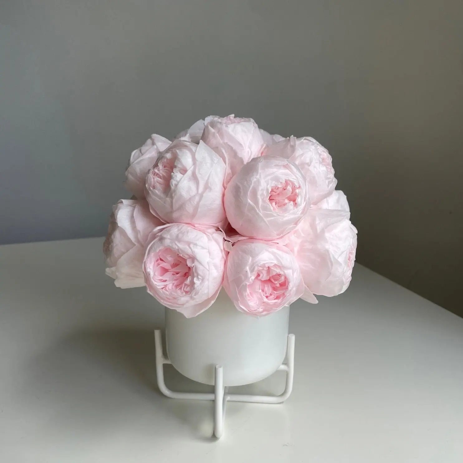 Stainless Steel Pot Everlasting Peonies 