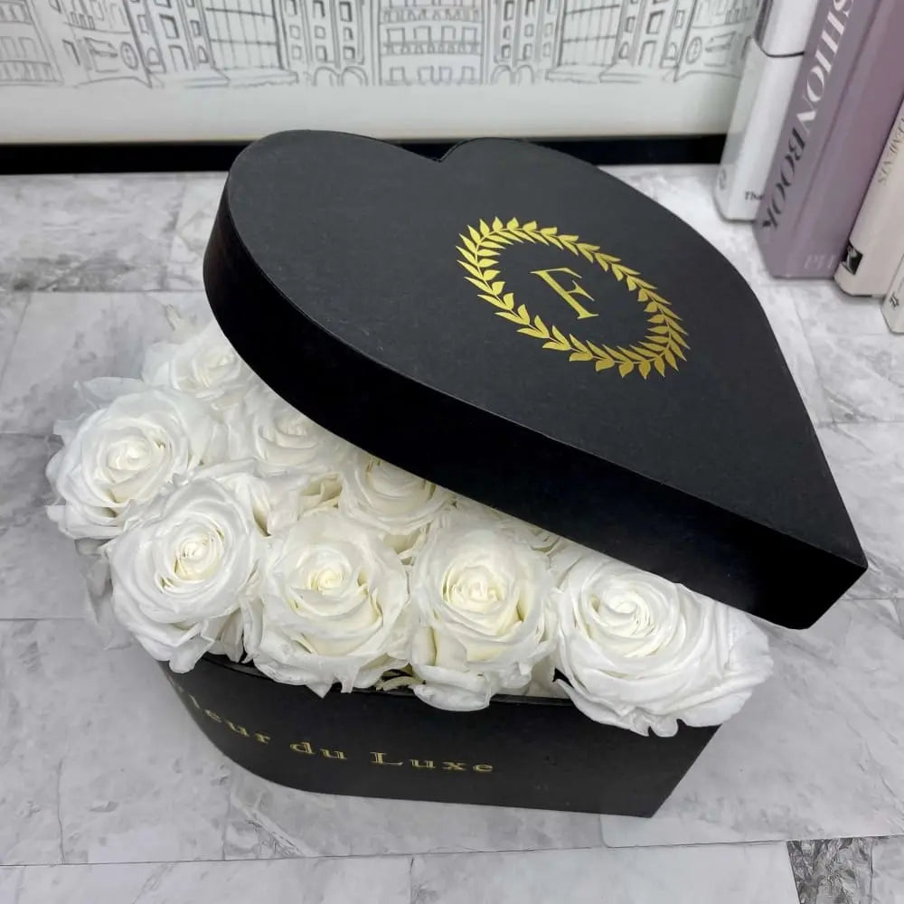 Love Heart Box: Cherry Red Roses - Fleur Du Luxe