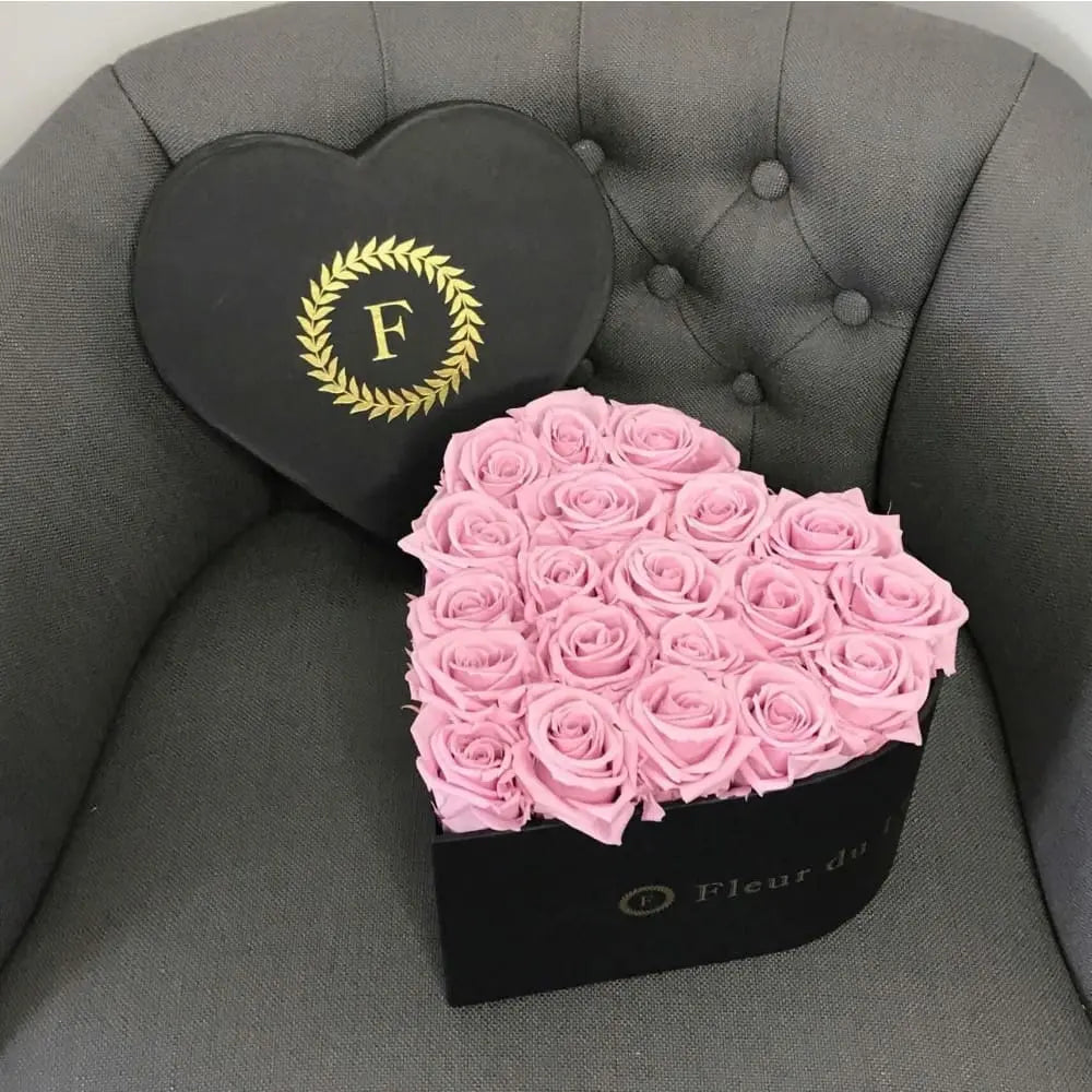 Love Heart Box: Cherry Red Roses - Fleur Du Luxe