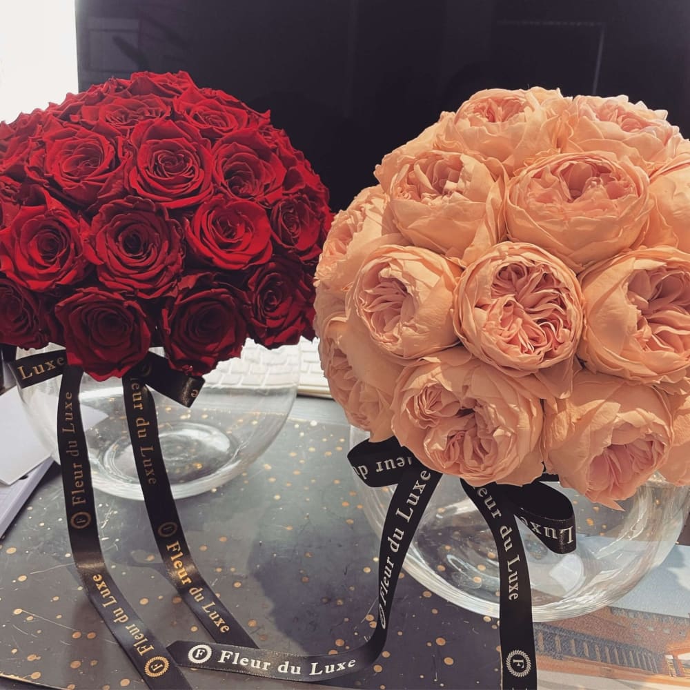 Preserved Peonies: Year - Long Beauty in Fish Bowl - Fleur Du Luxe