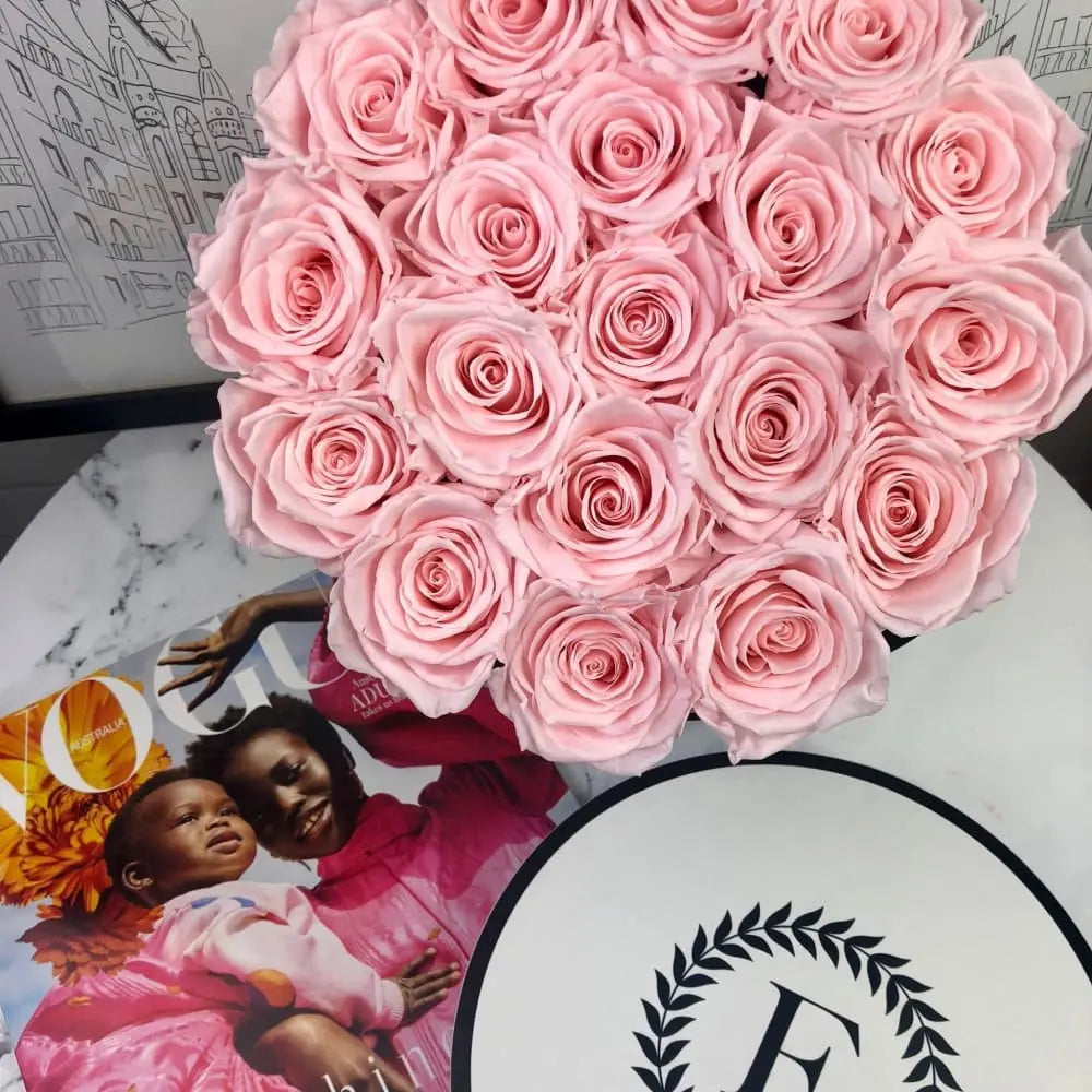 ROUND BOX : Signature Roses Red - Fleur Du Luxe