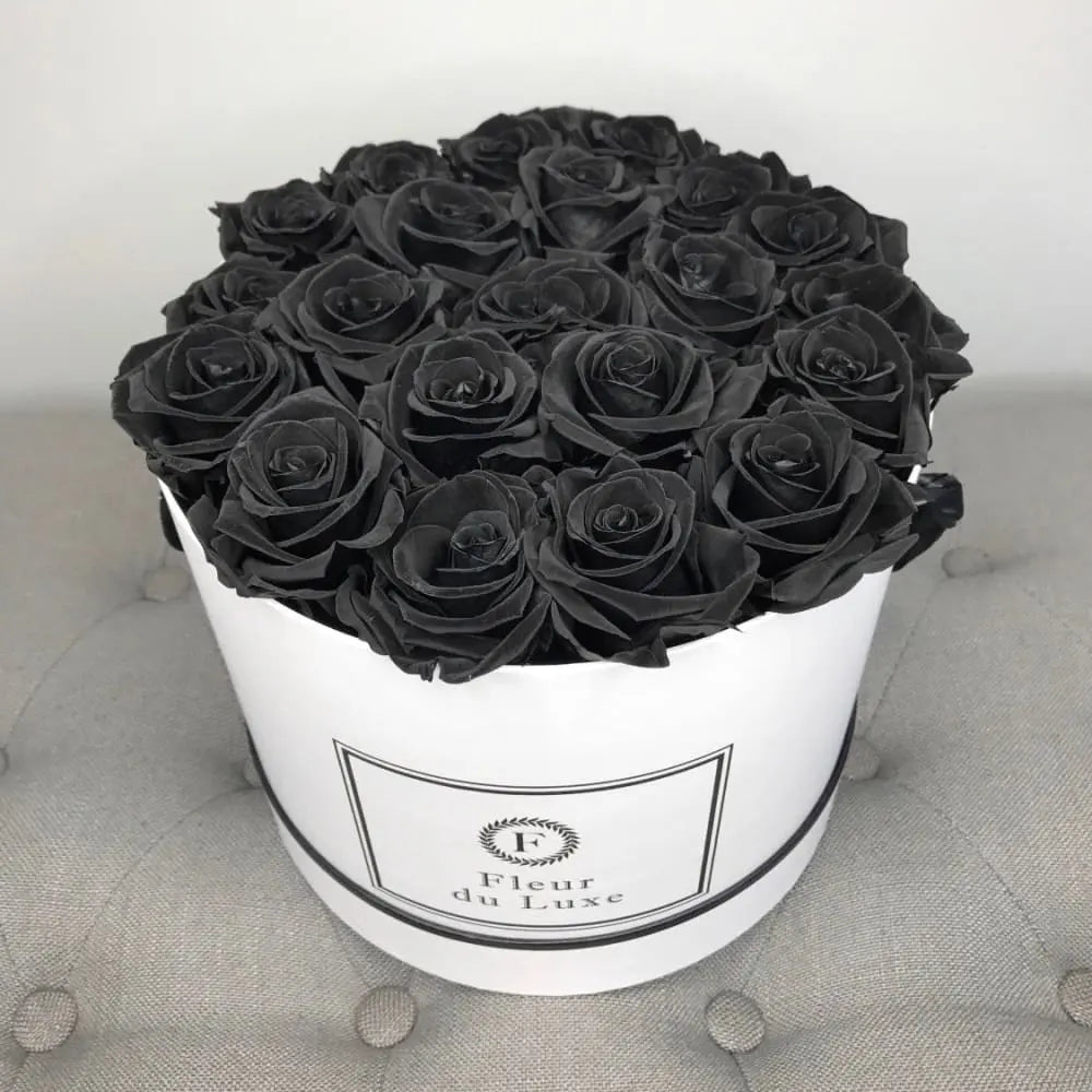 ROUND BOX : Signature Roses White - Fleur Du Luxe