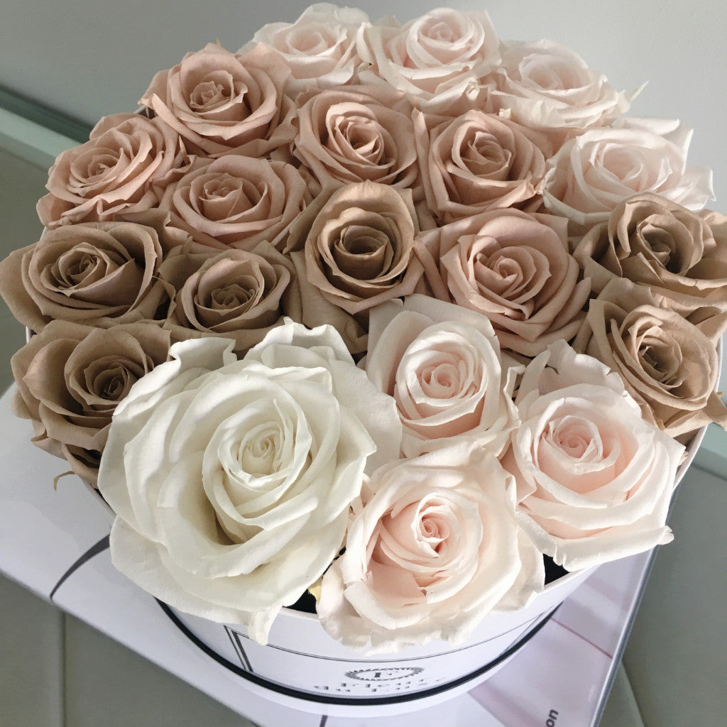 Best wishes-Premium-flower-gift-love-round-box-fleurduluxe