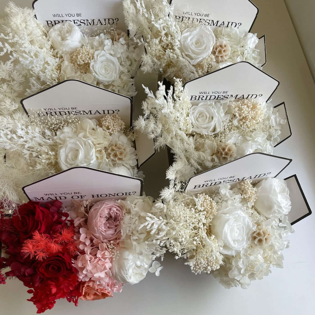 bridesmaid proposal flower box